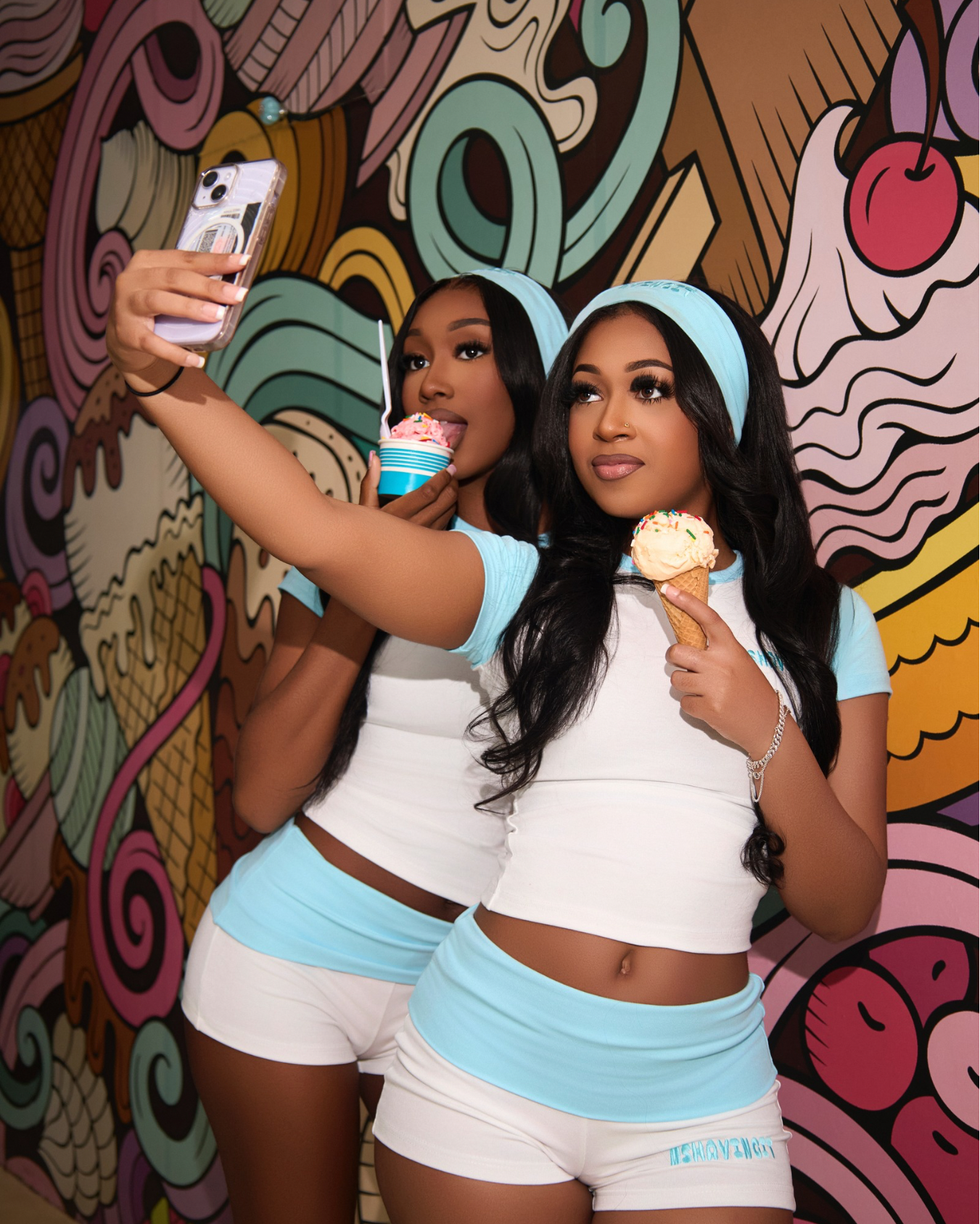 Havingitco Blue Two Piece Set